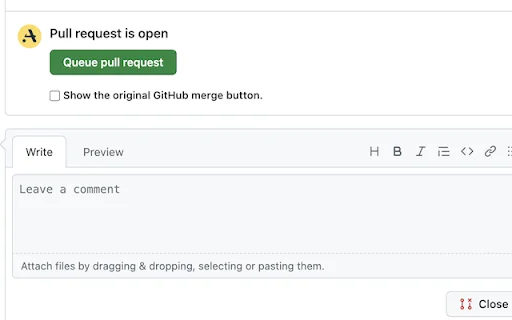 Descarga Aviator Chrome Extension – Gestiona GitHub MergeQueue - Screenshot 1