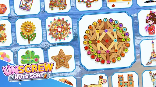Descarga Unscrew Nuts Sort: Pin Puzzle – El Mejor Juego de Ingenio - Screenshot 6