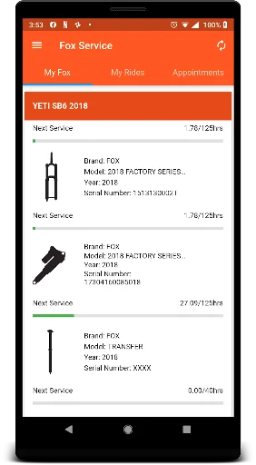 Descarga Fox Suspension Service – Mantenimiento de Bicicletas - Screenshot 2