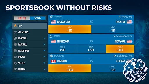 Descarga Sportsbook by Pokerist – Apuestas Deportivas sin Riesgo - Screenshot 1