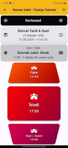 Descargar Türkiye Takvimi: Horarios de Oración y Qibla Gratis - Screenshot 2