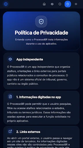 Descargar ProcessoBR: Guía de Procesos – Accesos Directos Gratis - Screenshot 2