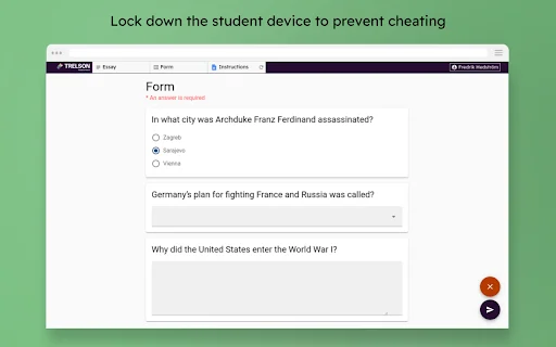 Trelson Browser Lockdown: Exámenes Seguros en Chromebooks - Screenshot 2