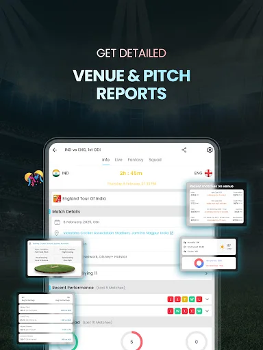 Cricket LineX: Marcador de Cricket en Vivo y Resultados Rápidos - Screenshot 13