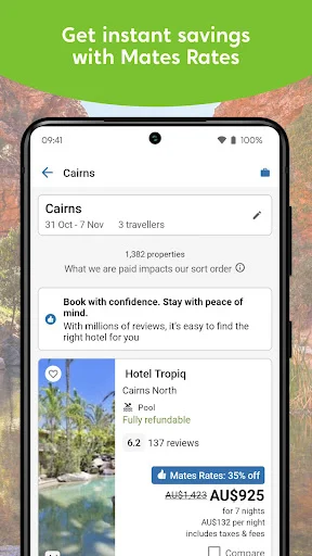 Descarga Wotif: Hoteles y Vuelos Baratos – Reserva tus Viajes - Screenshot 2