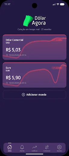Dólar Agora: Monitorea el tipo de cambio y criptomonedas en tiempo real - Screenshot 1