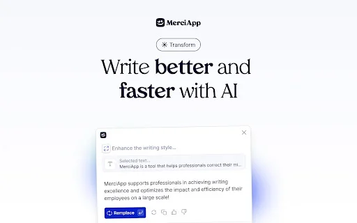 MerciApp: Asistente de Escritura IA | Mejora tus textos al instante - Screenshot 2