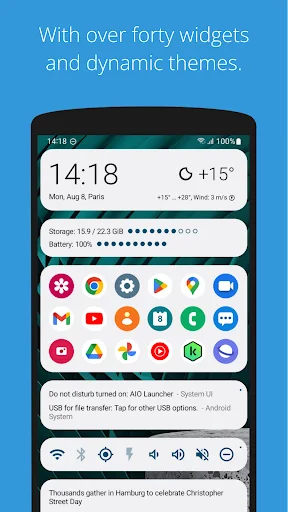 AIO Launcher: Descarga el Lanzador Definitivo para Android - Screenshot 3