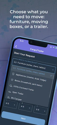 Descarga Drive & Tow: La mejor app para mudanzas y carga en México - Screenshot 2