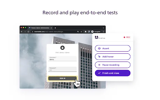 BugBug Automation Testing: Automatización Web sin Código - Screenshot 2