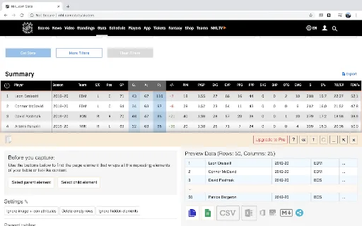 Table Capture: Exporta tablas web a Excel y Google Sheets - Screenshot 2