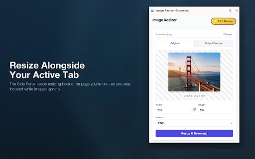 Image Resizer Extension: Cambia el tamaño de tus fotos fácilmente - Screenshot 1