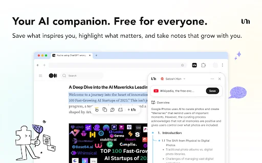 YouMind: Tu Asistente IA para Notas, Resúmenes y Web Clipping - Screenshot 1