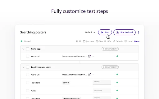 BugBug Automation Testing: Automatización Web sin Código - Screenshot 4