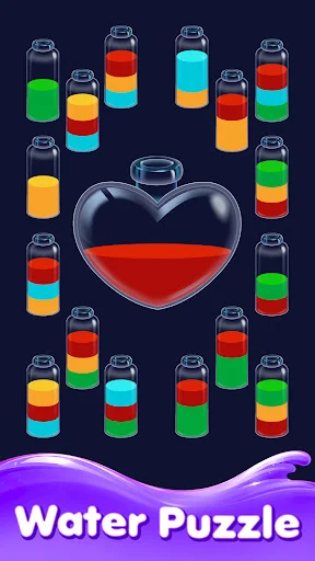 Descargar Water Sort: Color Sorting 3D – Puzzle Relajante APK - Screenshot 1