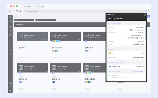 Descargar Fordefi: Wallet Institucional DeFi | Extensión Segura - Screenshot 4