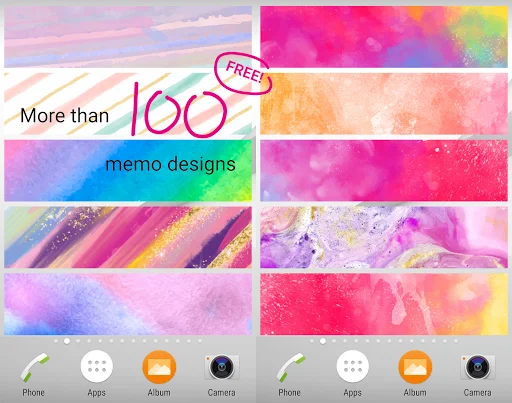 Descargar Sticky Memo Watercolor 2 – Notas Adhesivas Gratis - Screenshot 4