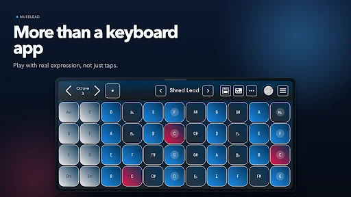 MuseLead Synthesizer: El Mejor Sintetizador MPE para Android - Screenshot 2