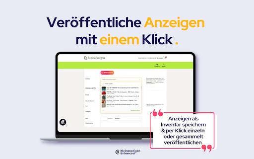 Kleinanzeigen-Enhanced: Optimiza tus Anuncios y Ahorra Tiempo - Screenshot 1