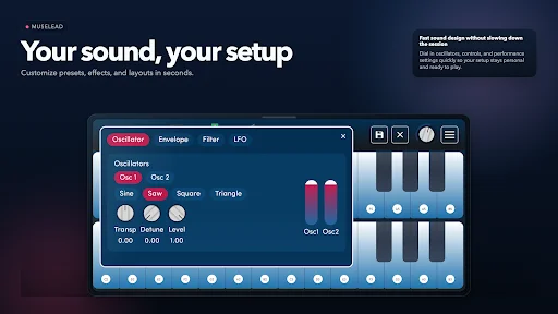 MuseLead Synthesizer: El Mejor Sintetizador MPE para Android - Screenshot 16