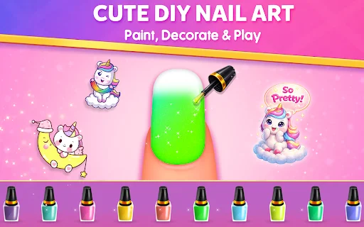 Nail Salon: Makeover Games – Diseño de Uñas Creativo y Divertido - Screenshot 3