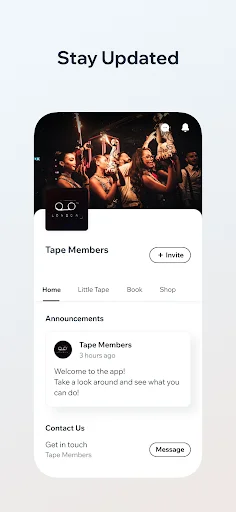 Descarga Tape Members: Mantente al tanto de los eventos en Tape London - Screenshot 2