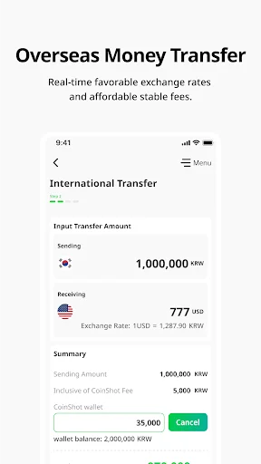 Descargar CoinShot: Envía dinero desde Corea de forma segura y rápida - Screenshot 19
