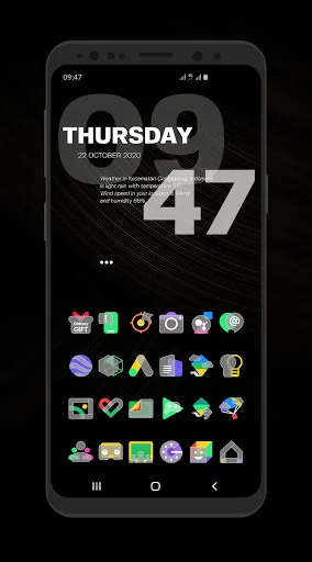 Descarga Bluric APK: Iconos Estilo Frozen Glass – Personalización - Screenshot 7