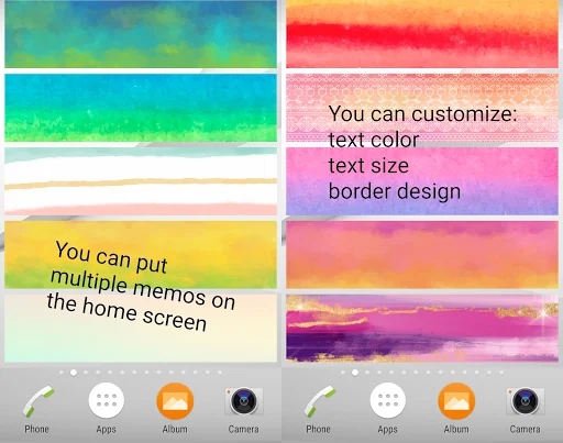 Descargar Sticky Memo Watercolor 2 – Notas Adhesivas Gratis - Screenshot 5