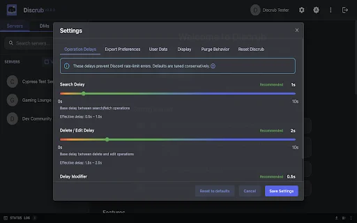 Discrub: Gestiona, Exporta y Limpia tus Mensajes de Discord Gratis - Screenshot 5