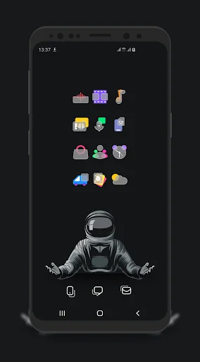 Descarga Bluric APK: Iconos Estilo Frozen Glass – Personalización - Screenshot 5