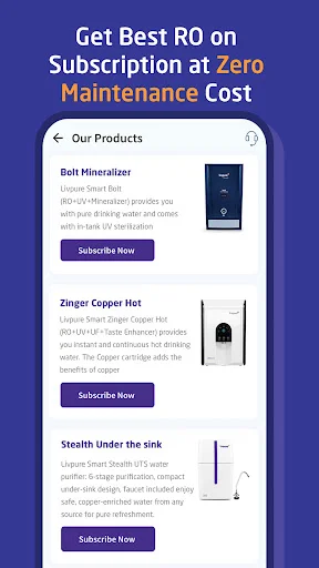 Descarga Livpure Smart: Agua 100% Pura y Saludable en tu Hogar - Screenshot 1