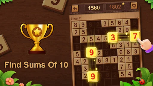 Descarga Number Match 10: Garden Puzzle – El Mejor Juego de Lógica - Screenshot 6