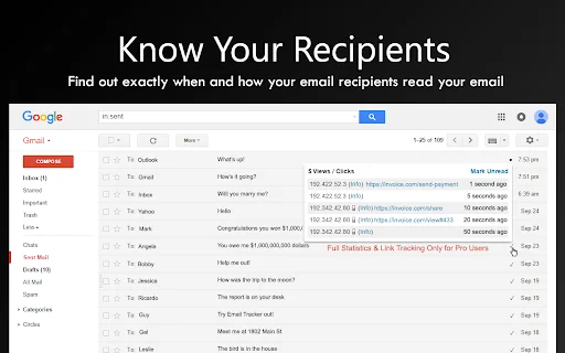 Email Tracker: Rastrear Correos y Bloquear Píxeles Gratis - Screenshot 2