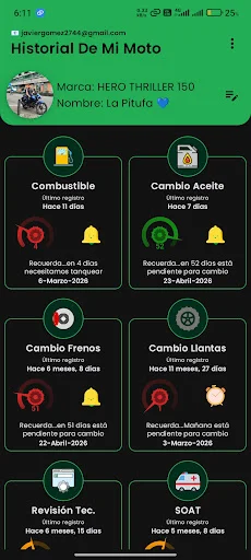 Historial Moto Mantenimiento: Controla tu kilometraje y servicios - Screenshot 6